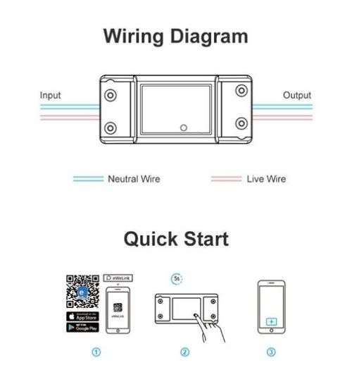 Sonoff Basic - 10A Smart Home WiFi Switch