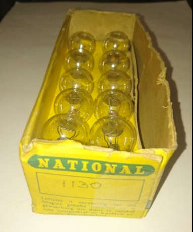 NATIONAL AUTO LAMP TYPE 1130 6-8V BOX OF 10