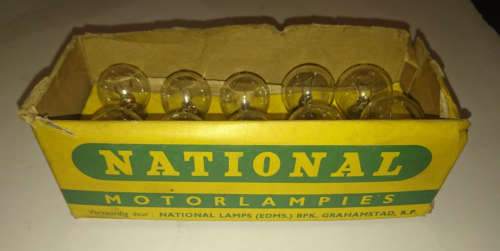 NATIONAL AUTO LAMP TYPE 1130 6-8V BOX OF 10