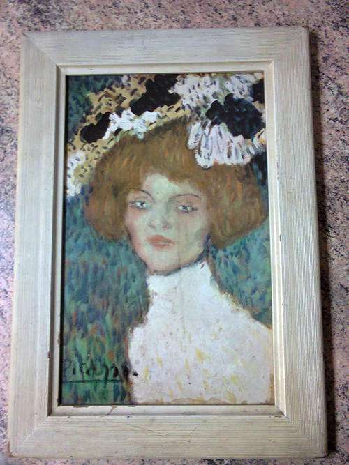 PABLO PICASSO PRINT 1901 PORTRAIT DE FEMME