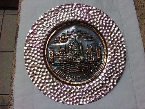 COPPER WALL PLATE - BUDAPESTI EMLEK