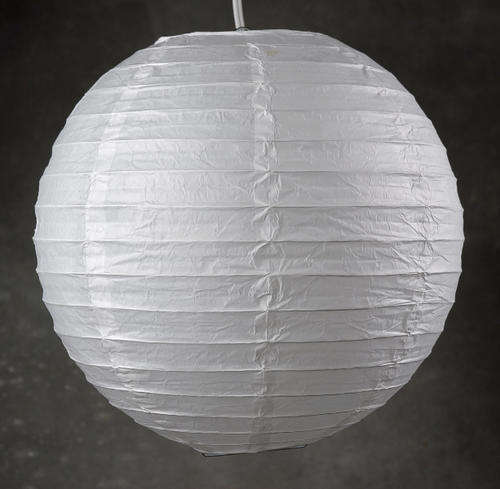 Chinese paper lanterns: 20 cm- WHITE