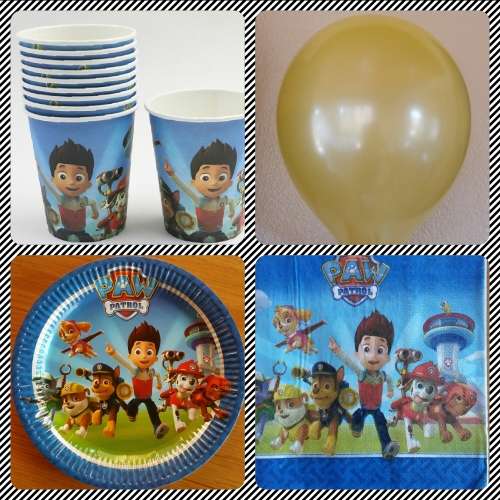 Paw patrol party kit for 10 kids