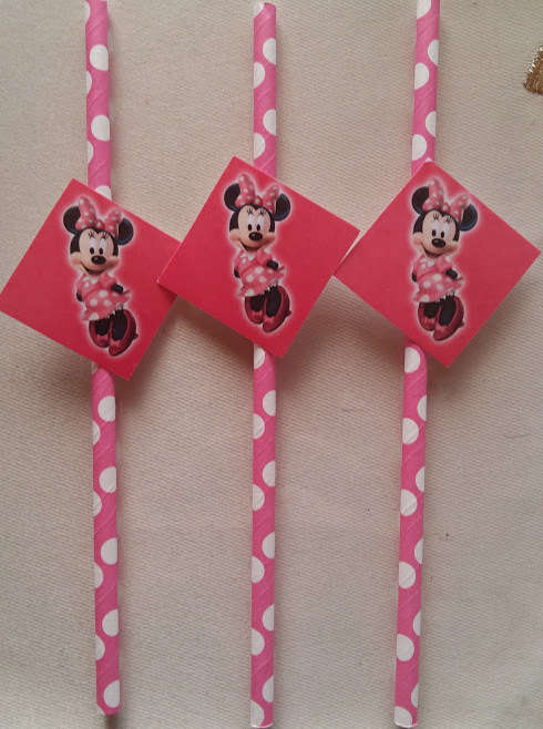 Minnie Mouse party straws (10)