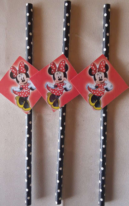 Minnie Mouse party straws (10)