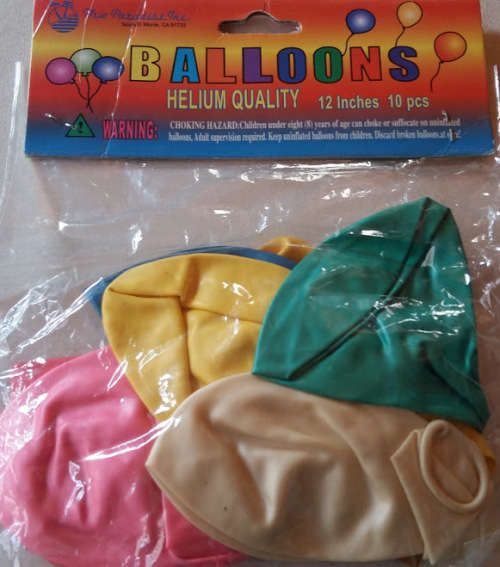assorted colour balloons (10)