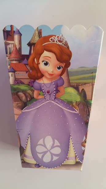 Sofia the first party Popcorn Boxes (10 BOXES PER PACK)