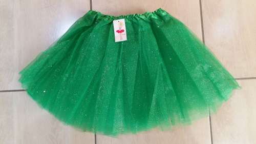 Adult GLITTER tutu skirt- 40cm- GREEN