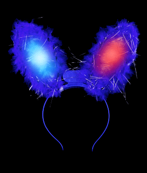 LED Light Up Flashing Bunny Ears
