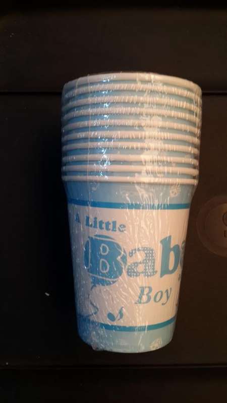 Baby shower cups (boy)