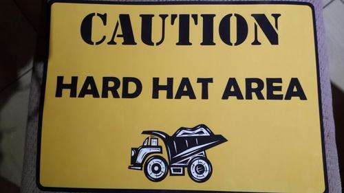 Construction party sign
