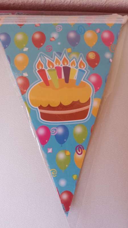Happy birthday triangle/flag banner
