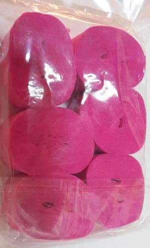 Pink Streamers- 6 per pack