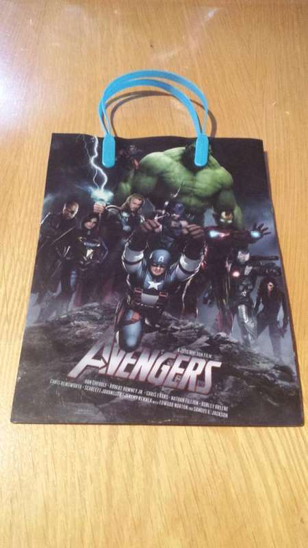 The avengers party gift bag/ goodies bag-18cm by 24cm- Plastic