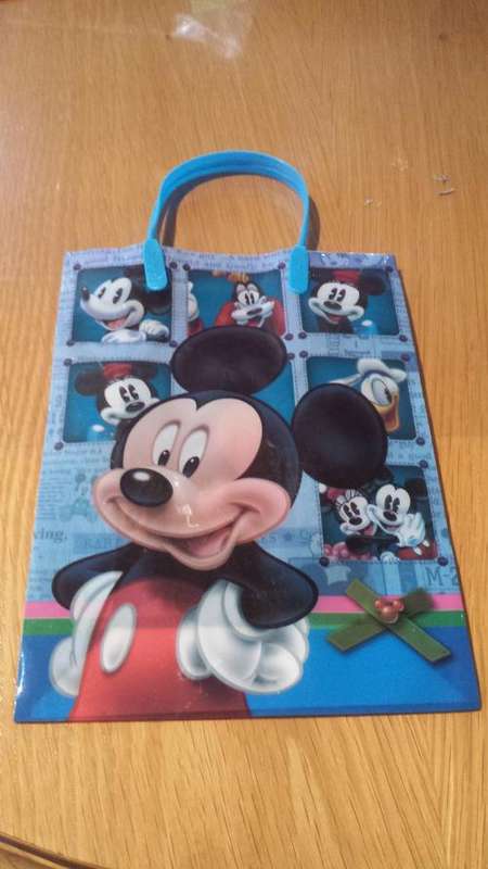 Mickey mouse gift bag/ goodies bag