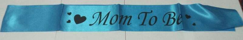 Baby Shower Mom to be sash- BLUE