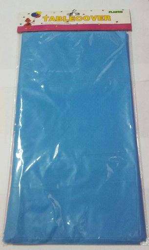Plastic table cover- BLUE