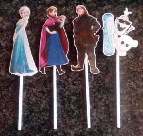 Frozen party cake toppers- 12 per pack