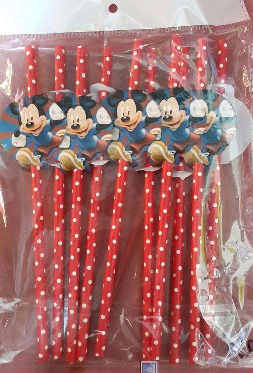 Mickey mouse party straws(10)