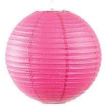Chinese paper lanterns: 30 cm- BRIGHT PINK