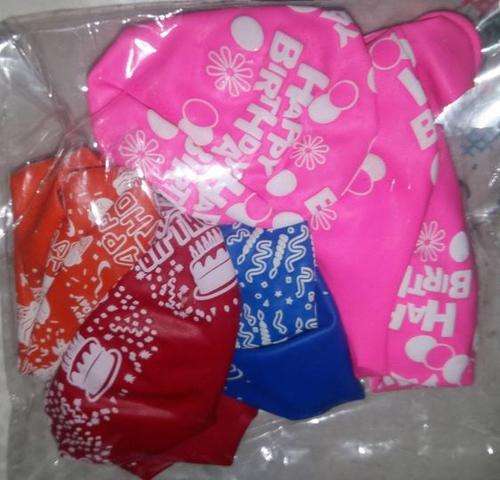 Happy birthday balloons- Assorted colours
