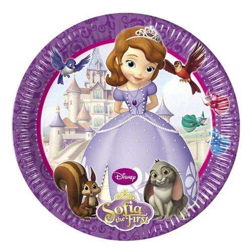 Sofia the first party plates
