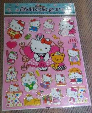 Hello Kitty sticker sheet