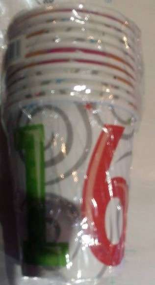 16th birthday cups(10)-WAS R18 NOW R12