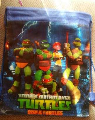 Teenage Mutant Ninja Turtles(TMNT) party string bags-35cm by 24cm