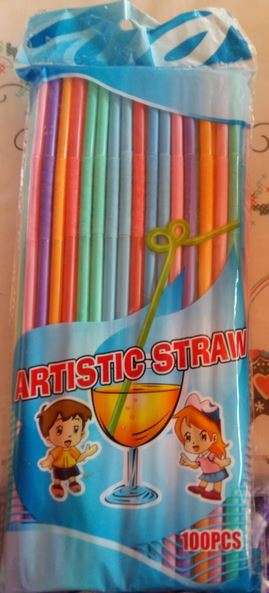 Straws- assorted colours(100)
