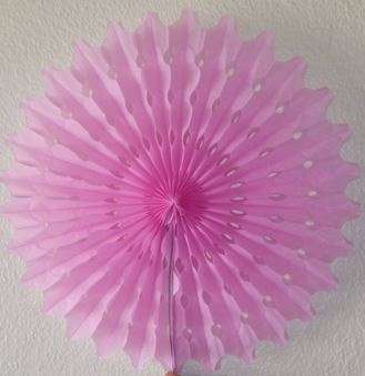 Tissue paper decoration: Paper Fan- PINK: 50cm