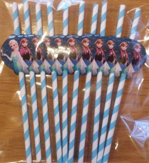 Frozen party straws(10)