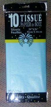 Tissue paper sheets(10)- BLUE 51CM BY 66CM