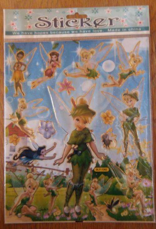Tinkerbell sticker sheet