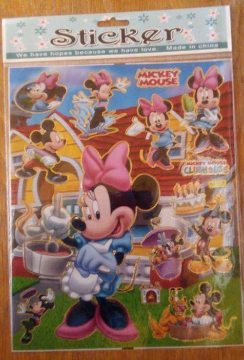 Minnie Mouse sticker sheet