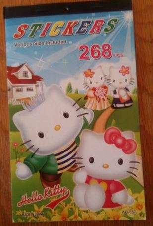 Hello Kitty sticker book(268 stickers)