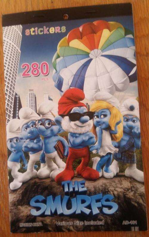 Smurfs sticker book(280 stickers)