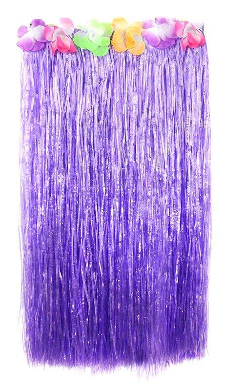Hawaiian skirt-: EXTRA LONG- PURPLE-75CM