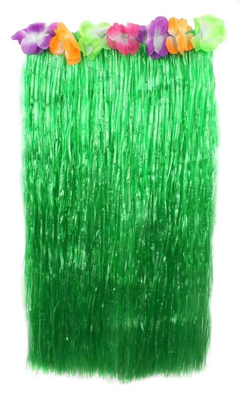 Hawaiian skirt-: EXTRA LONG- GREEN-75CM