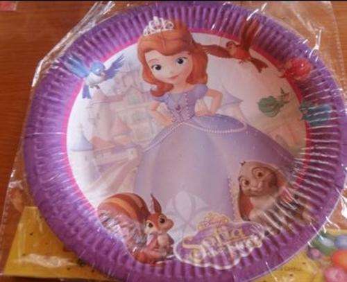Sofia the first party plates(10)