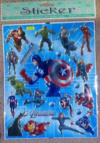 AVENGERS sticker sheet
