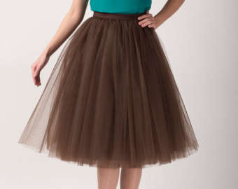 Adult tutu skirt: BROWN