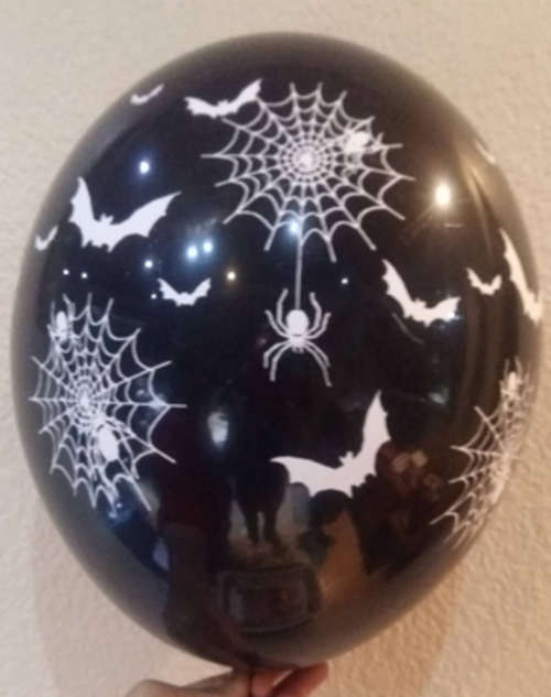Halloween party/ Spiderman Party balloons- 10 per pack- Helium Quality- BLACK