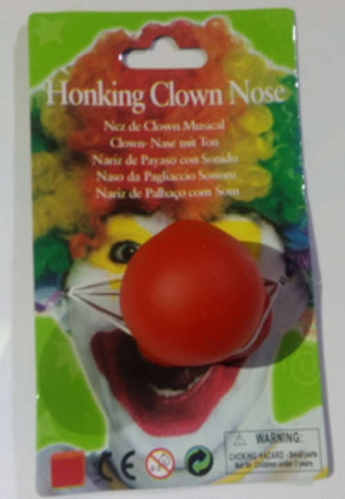 Red clown nose- Honking clown nose