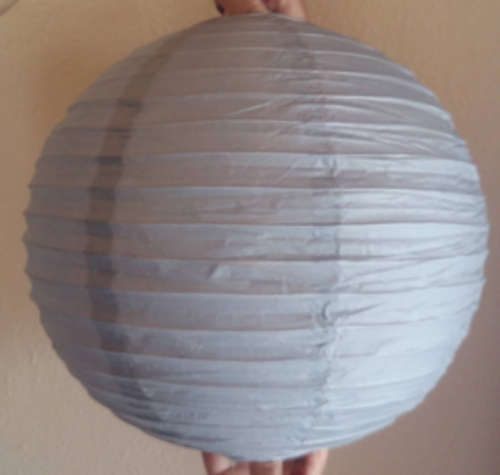 Chinese paper lanterns: 30 cm- GREY