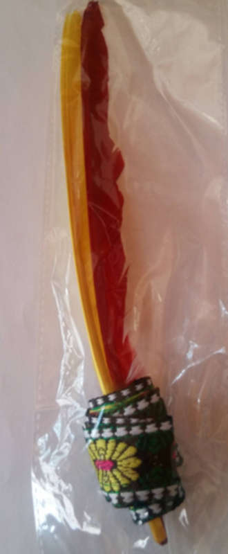 Red Indian Feather Headband