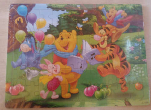 Winnie the pooh wooden puzzle - 60 piece-Great as a party favor