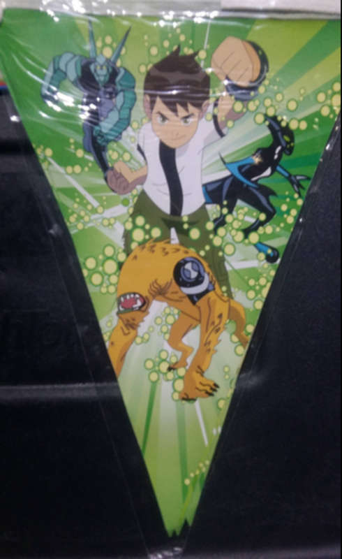 Ben10 party triangle/ flag banner