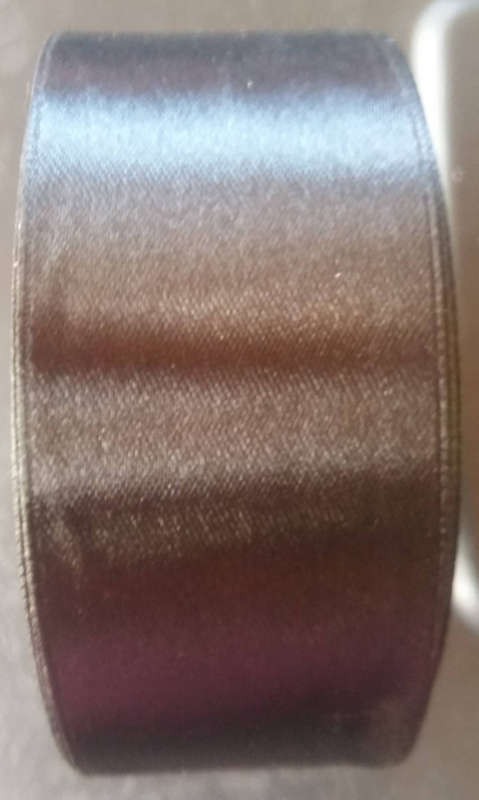 SILVER Satin Ribbon- 40mm, 23m per roll