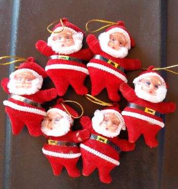 Santa clause/ father christmas hanging decor- 6 per pack-WAS R15 NOW R10